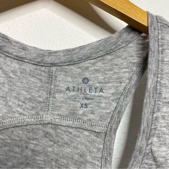 Athleta Gray Racerback Tank - Picture 2 of 8